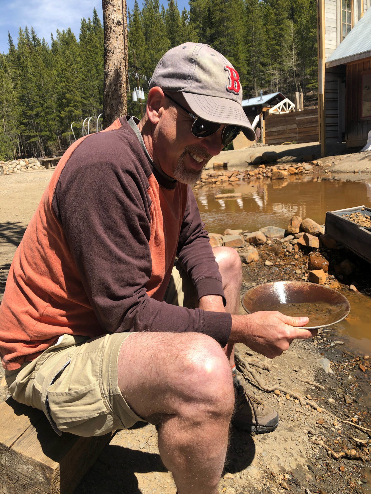 Gold panning in Colorado